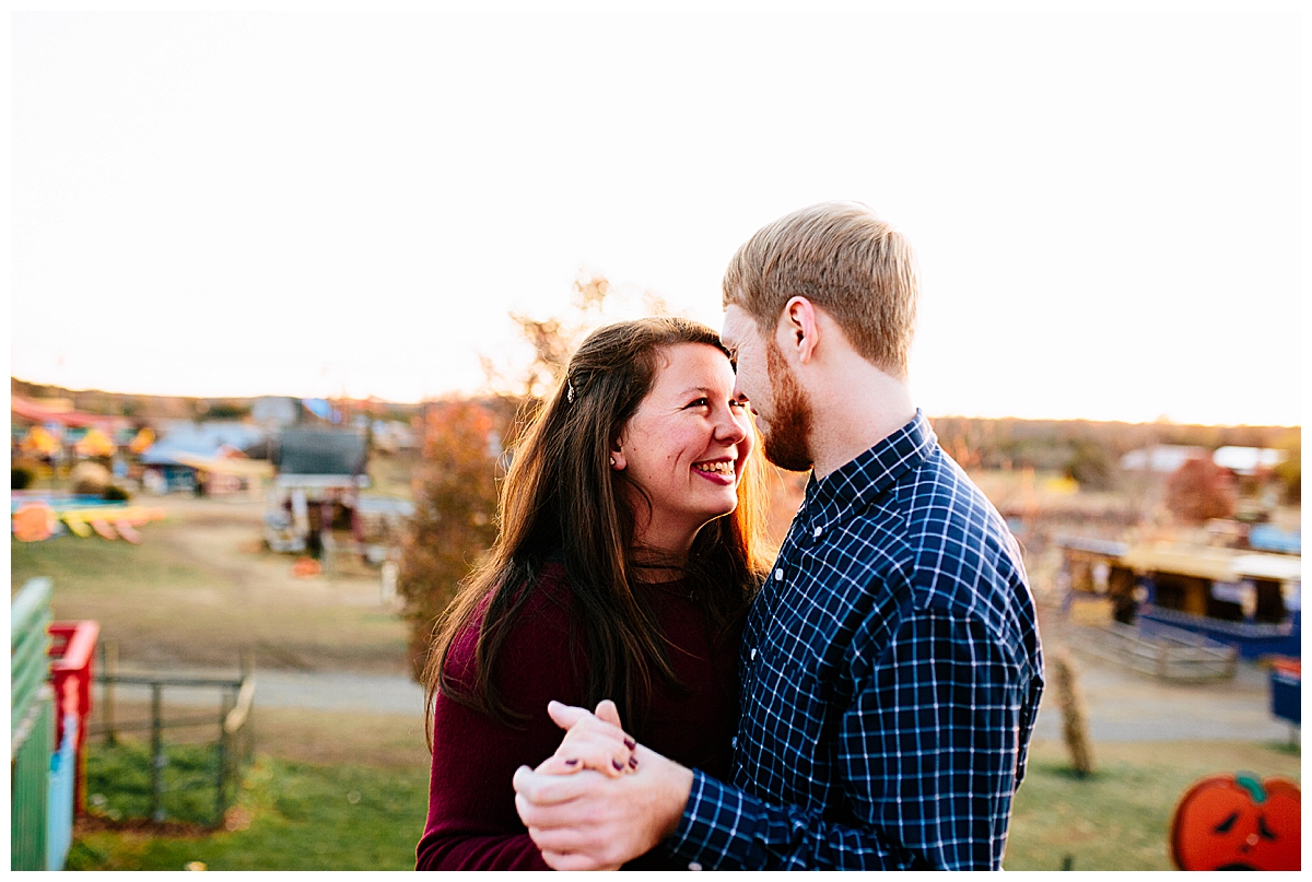Deanna & Clifford's Cox Farms Centreville fall engagement session with Seana Shuchart Photography