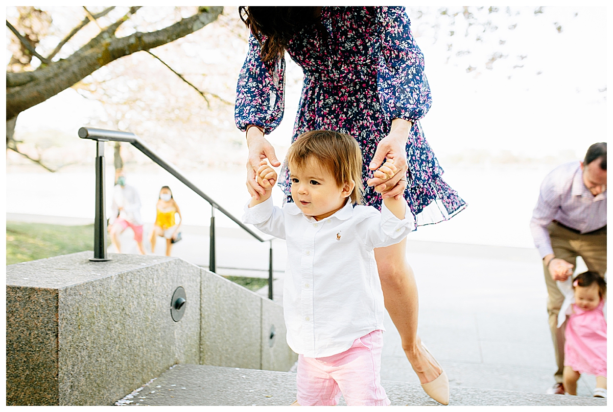 DC Tidal Basin Cherry Blossoms Family Session