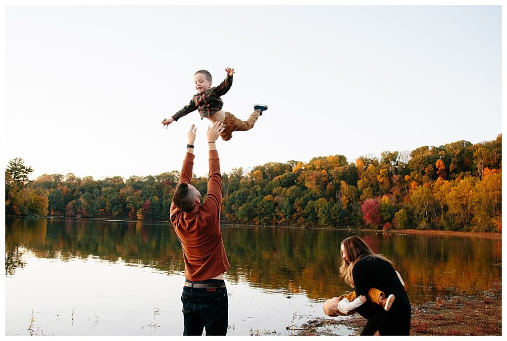 The Mohar fall family session at Lake Redman in York, PA.